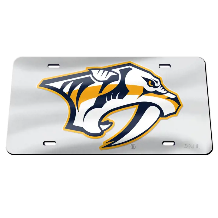 Étiquettes laser Nashville Predators SILV
