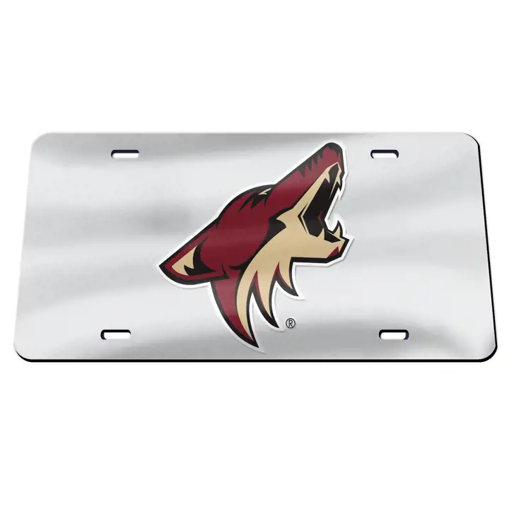 Étiquettes laser des Coyotes de l'Arizona SILV
