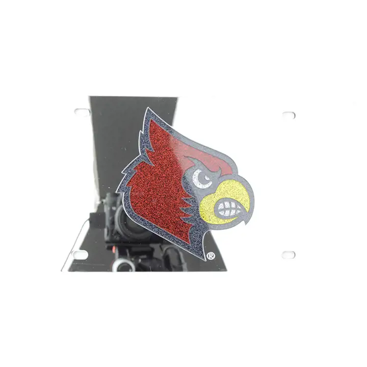 Étiquettes laser des Cardinals de Louisville ARGENT
