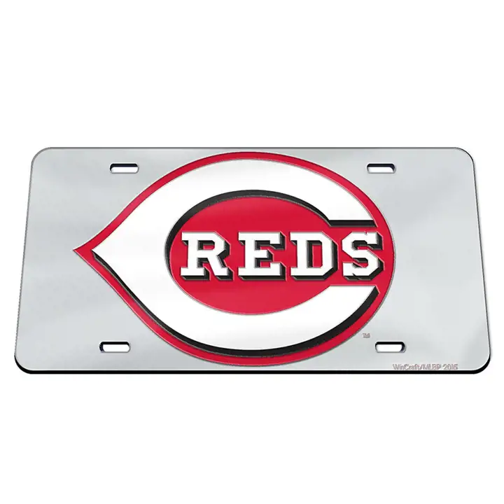Cincinnati Reds Étiquettes Laser SILV