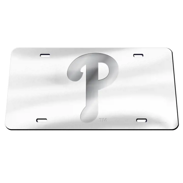 Étiquettes laser des Phillies de Philadelphie SILV