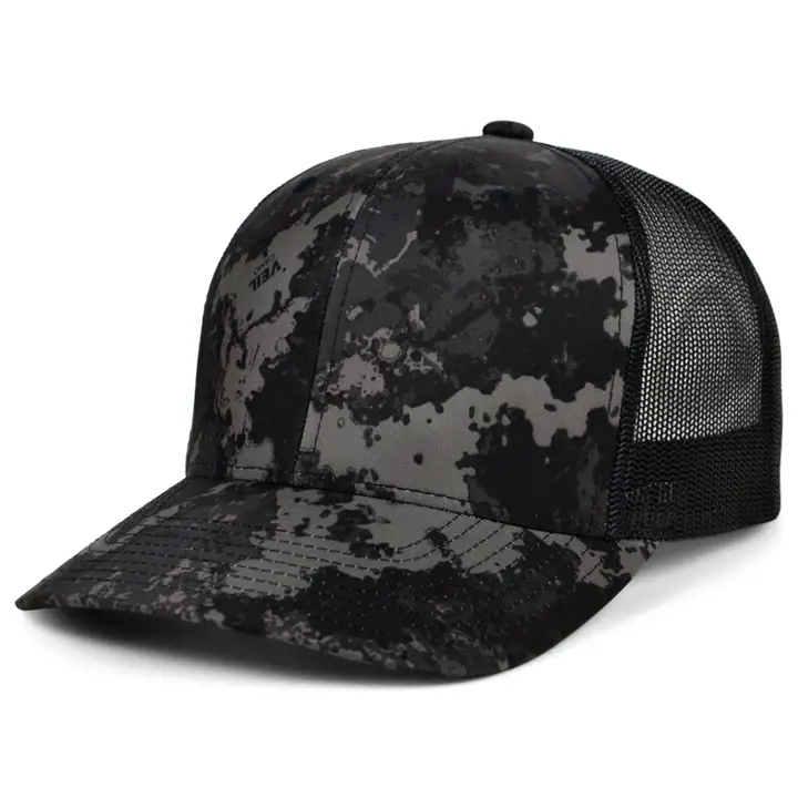 Casquette filet souple Flexfit motif camouflage Veil noire/camouflage
