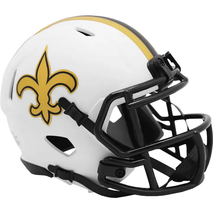 Mini-casque alternatif New Orleans Saints Speed Lunar Eclipse BLANC/J