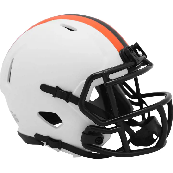 Mini-casque alternatif Cleveland Browns Speed Lunar Eclipse BLANC/ORANGE
