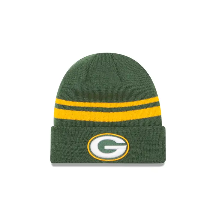 Bonnet en tricot côtelé NFL Green Bay Packers Vert
