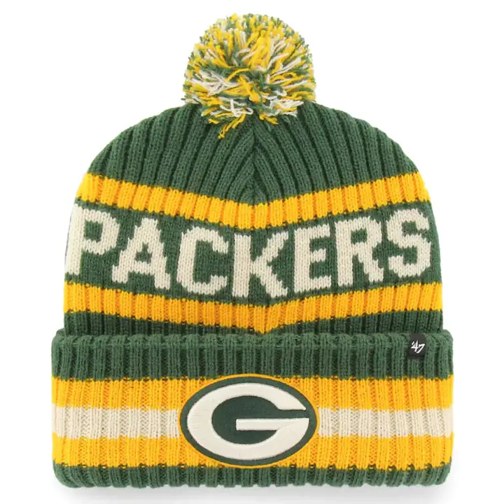 Green Bay Packers NFL 47 Bering Pom Knit DKGRN
