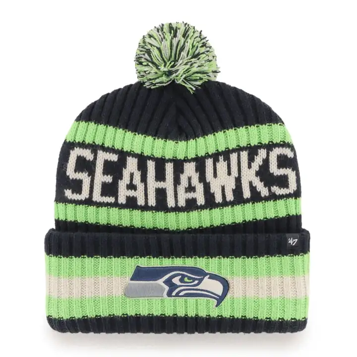 Seattle Seahawks NFL 47 Bonnet pompon Bering BLEU MARINE