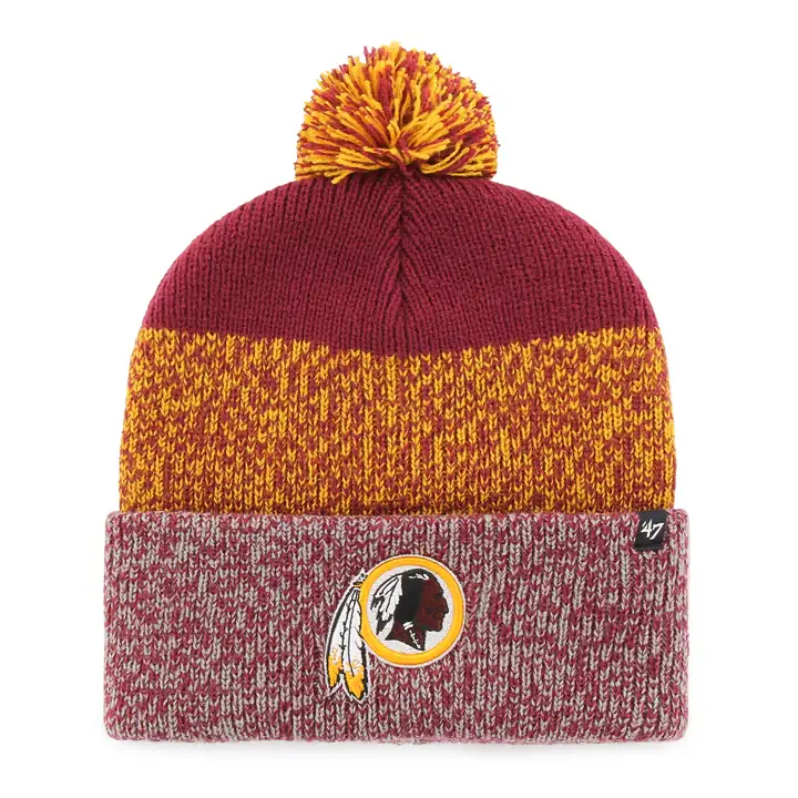 Bonnet à pompon tricoté Washington Redskins NFL Statique MAR