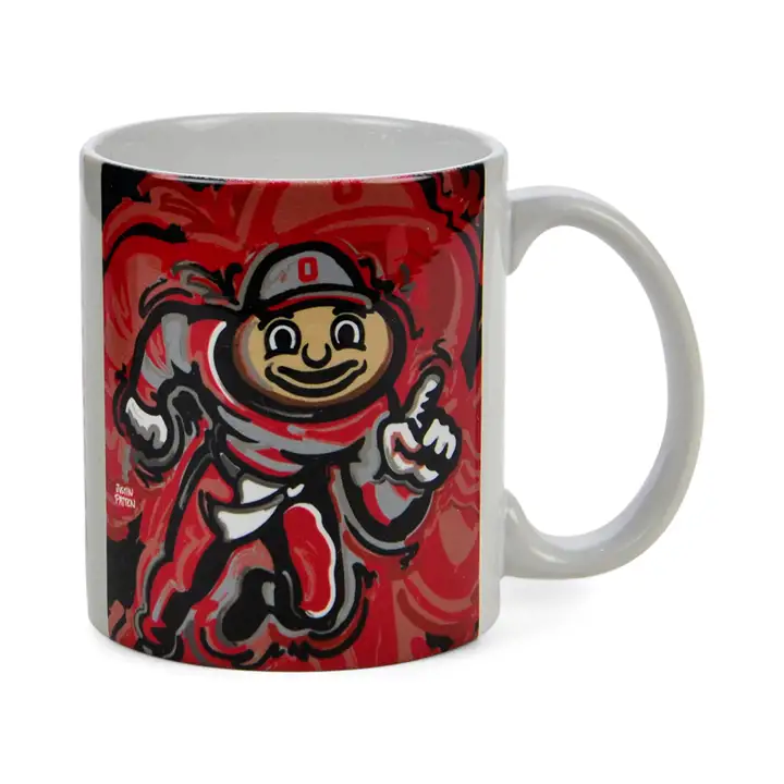 Mug à café des Buckeyes d'Ohio State - Illustration AST