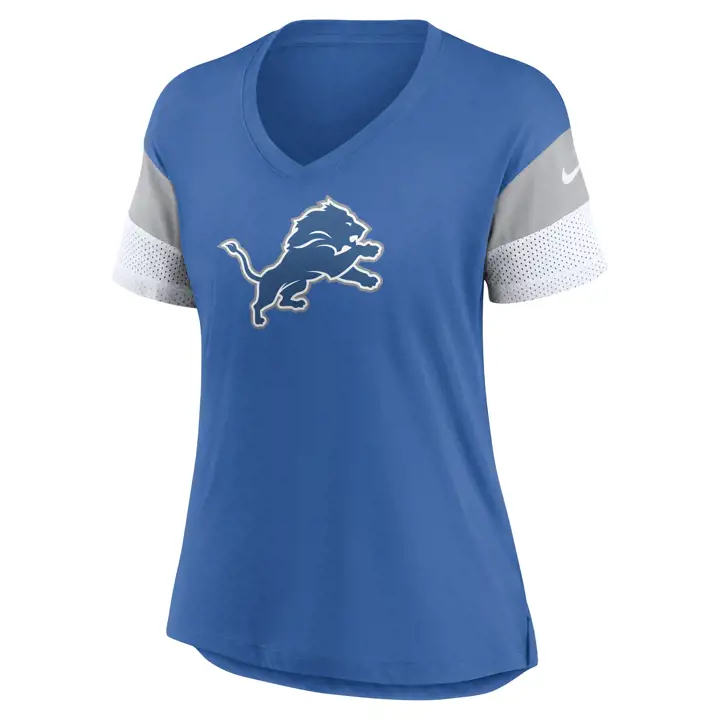 Débardeur en maille Dri-Fit NFL Femme Detroit Lions 20 BLEU/B