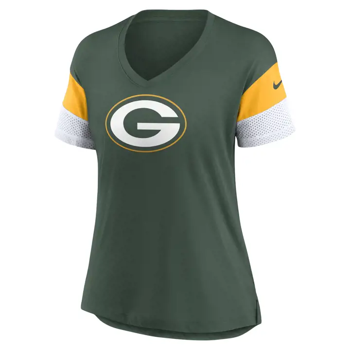 Haut en maille tendance NFL Dri-Fit pour femme Green Bay Packers 20 GR