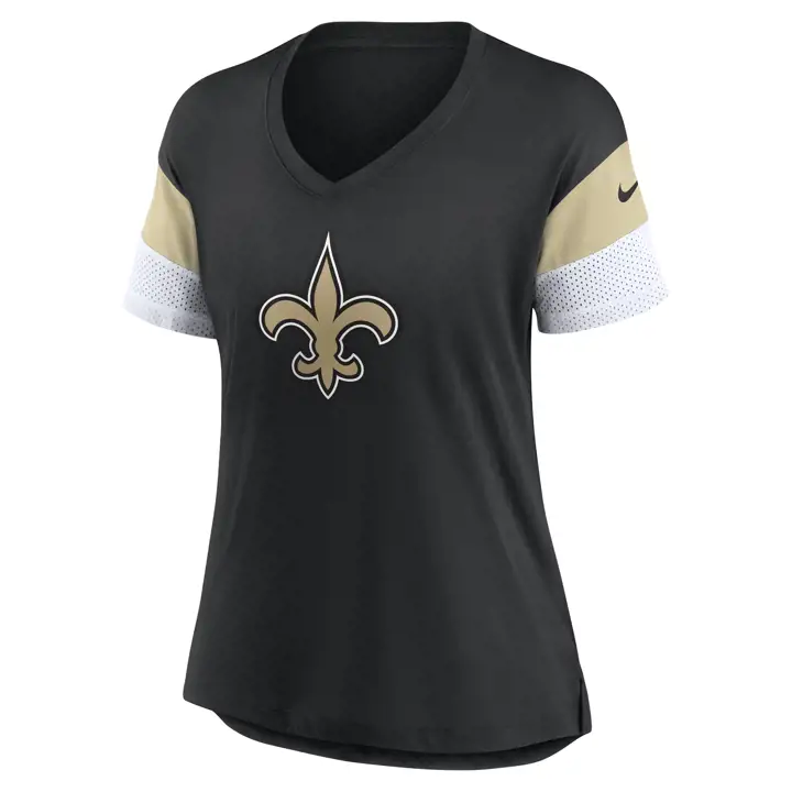 Haut en maille tendance NFL Dri-Fit pour femme New Orleans Saints 20 B