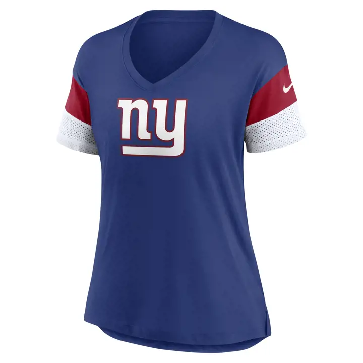 Haut en maille tendance Dri-Fit NFL New York Giants pour femme 20 BLEU