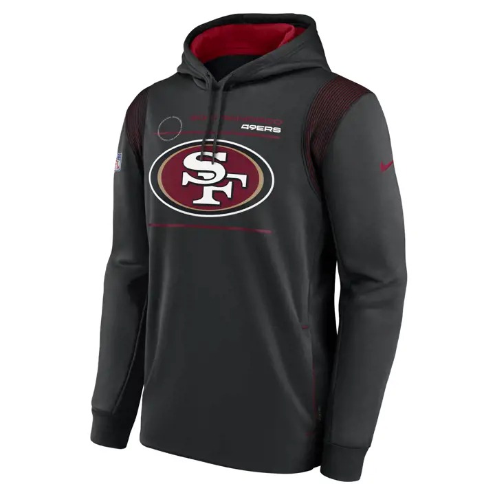SAN FRANCISCO 49ERS NFL Sweat à capuche Therma PO 21 NOIR