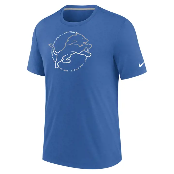 T-shirt Detroit Lions NFL en tissu tri-mélange 21 BLEU