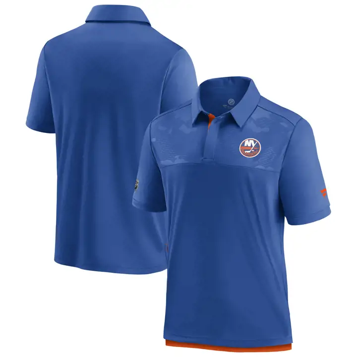 New York Islanders NHL Locker Room Perf Polo II BLEU