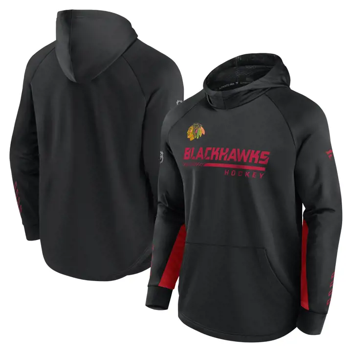 Chicago Blackhawks NHL sweat à capuche Speed pour vestiaire noir