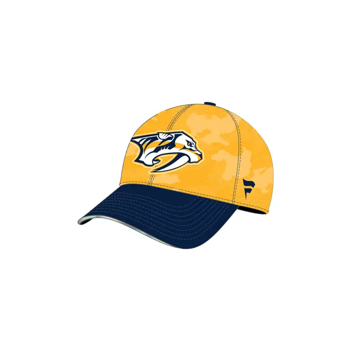 Nashville Predators Casquette ajustée authentique Pro LR Flex GL 21 de la LNH