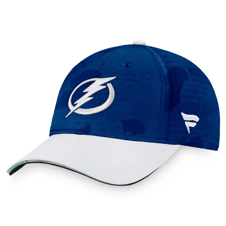 Tampa Bay Lightning Casquette Flex Authentique Pro LR Bleue 21 NHL
