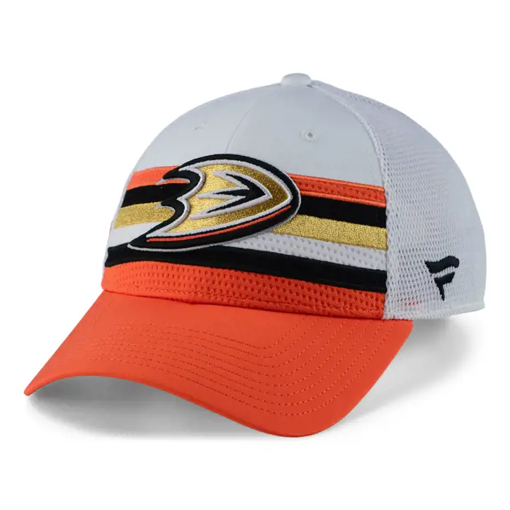 Casquette de camionneur Anaheim Ducks 2021 NHL Draft NOIR/ORA