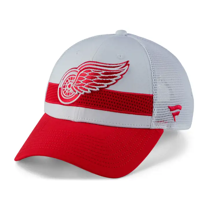 Casquette filet des Red Wings de Détroit du repêchage 2021 de la LNH ROUGE/BLANC