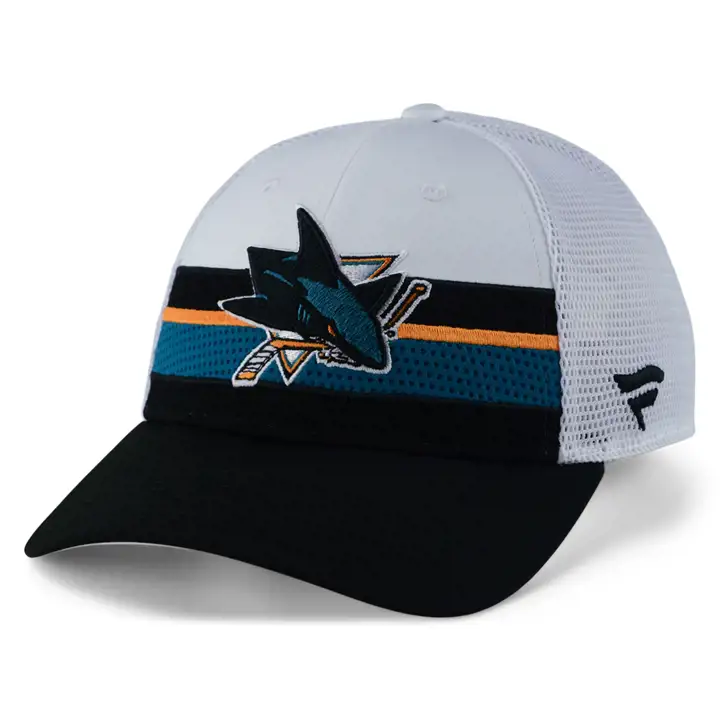 Casquette filet Trucker San Jose Sharks 2021 NHL Draft TEAL/NOIR