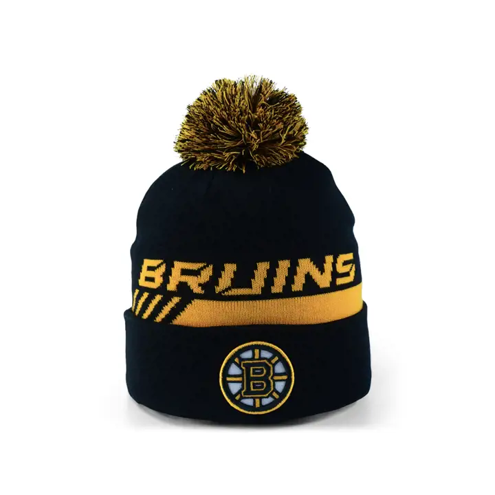Bonnet à pompon Boston Bruins NHL 21 LR Cuff BLK/YEL
