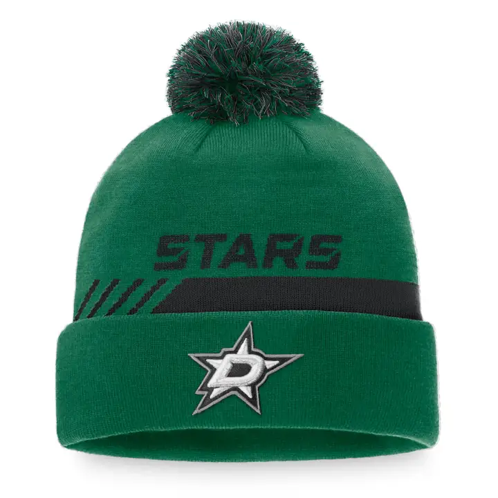 Bonnet à revers pompon Dallas Stars LNH 21 LR vert/noir