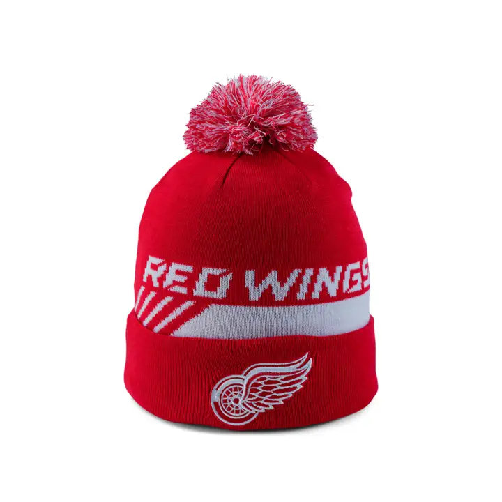 Bonnets revers avec pompon Detroit Red Wings NHL 21 LR ROUGE/BLANC