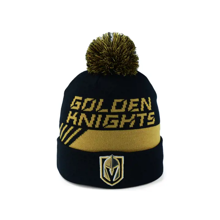Bonnet à revers pompon NHL 21 Vegas Golden Knights BLK/TAN
