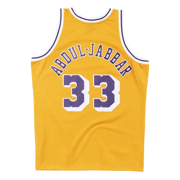 Maillot NBA Swingman M&N LAKERS Kareem Abdul-Jabbar jaune