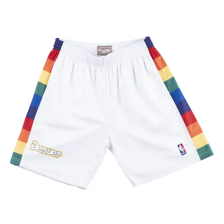 Shorts Swingman M&N NBA NUGGETS blanc/Arc-en-ciel