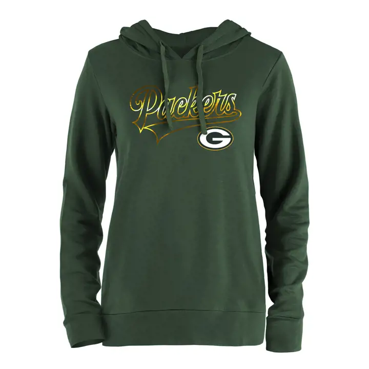 Chandail à capuchon du NFL pour femmes Green Bay Packers vert