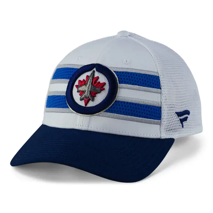 Casquette de camionneur LNH des Jets de Winnipeg 2021 MARINE/BLANC