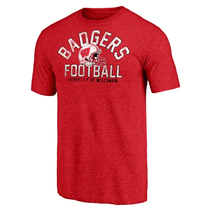 T-shirt Triblend Elite Offensive Block Party NCAA Wisconsin Badgers