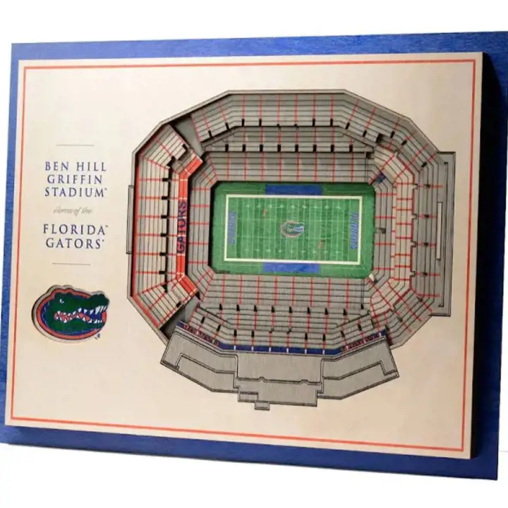 Décoration murale 3D Florida Gators 5 couches StadiumView AST