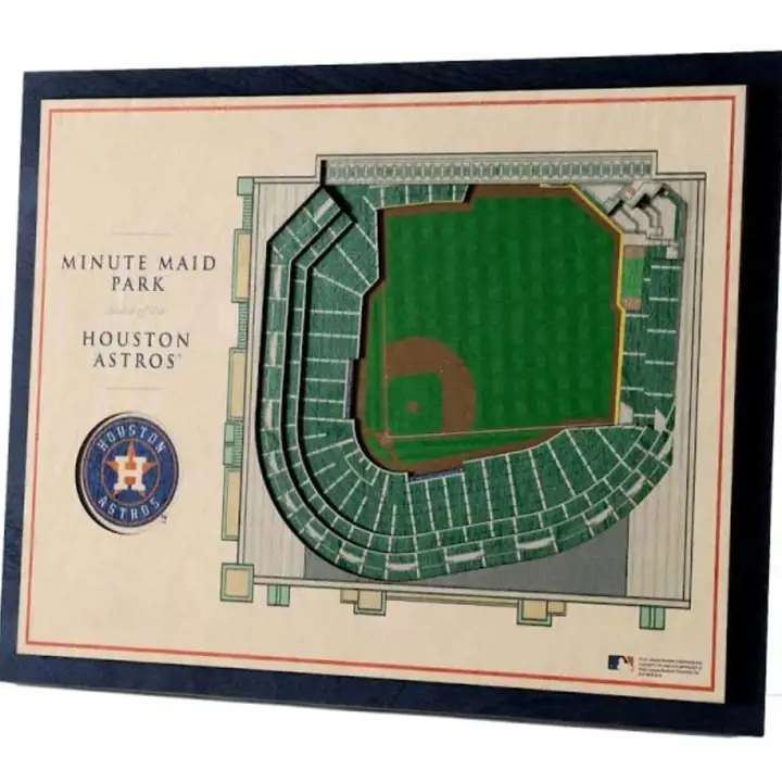 Décoration murale 3D Houston Astros 5 couches StadiumView AST