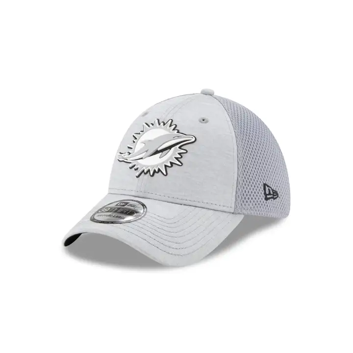 Miami Dolphins NFL Rubber Front 39THIRTY Néo GRIS CLAIR