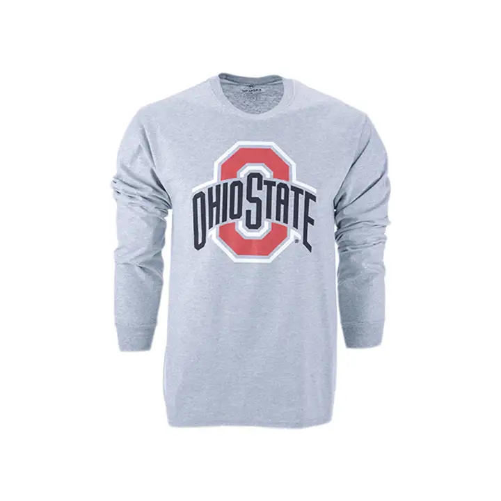 T-shirt à manches longues Ohio State Buckeyes NCAA Big Logo - CHARBON