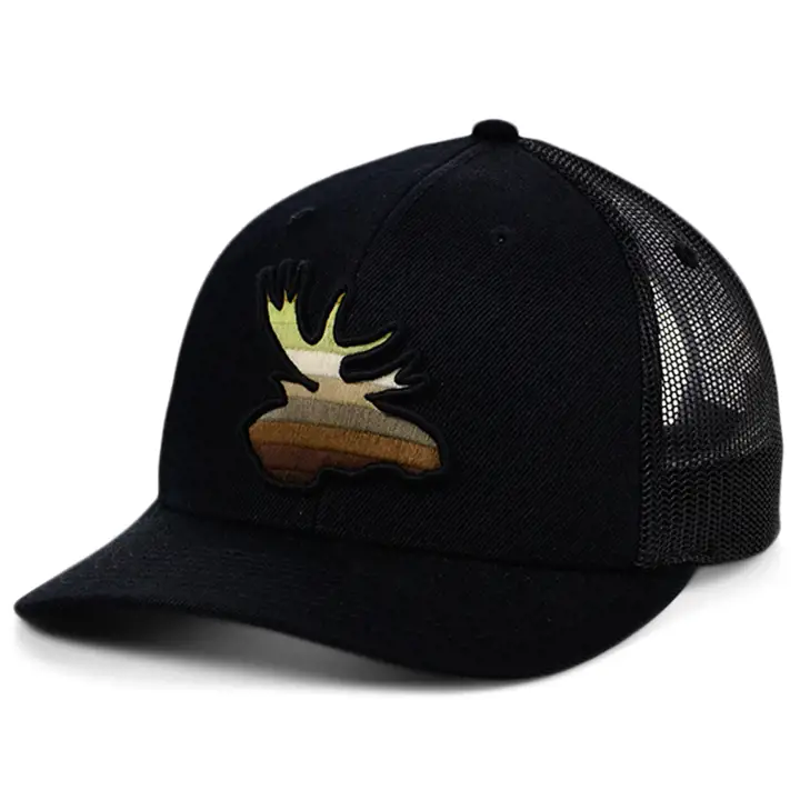Collection Animaux Moose Casquette Trucker Courbée Dégradé NOIR
