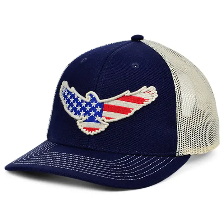 Collection d'animaux Aigle Casquette camionneur incurvée USA NAVY