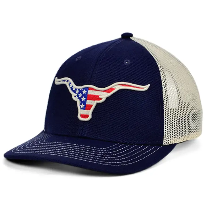 Collection d'animaux Longhorn - Casquette trucker courbée - USA MARINE