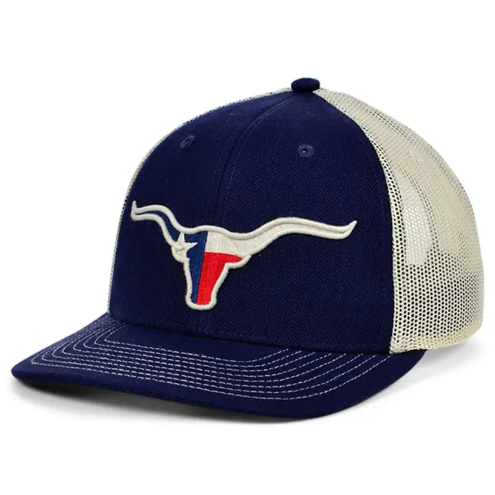 Longhorn Animal Collection Casquette de camionneur incurvée Texas MARINE