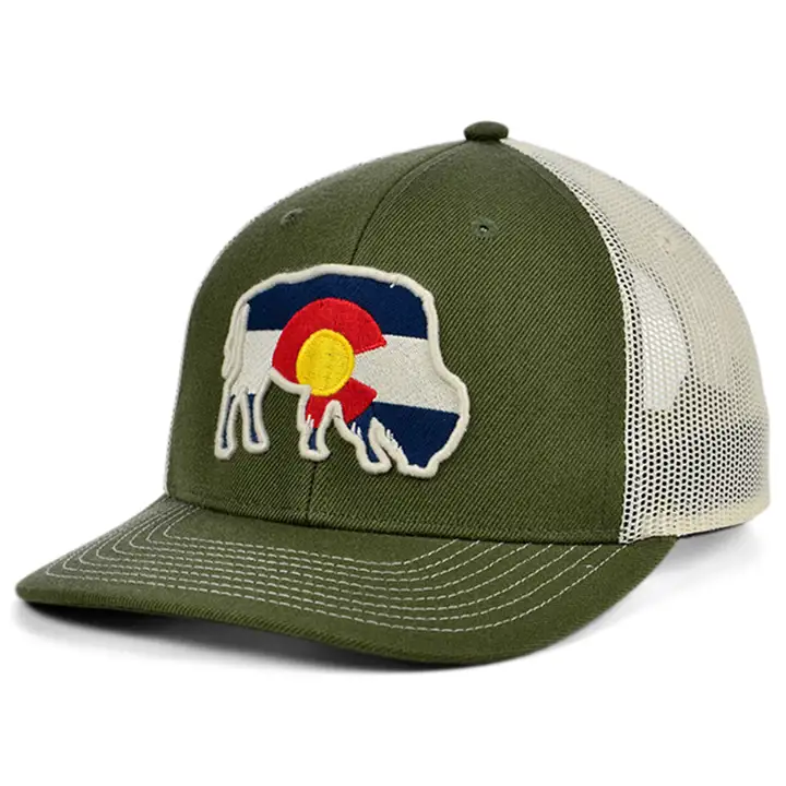 Collection d'animaux Bison Casquette Trucker Courbée Colorado OLV