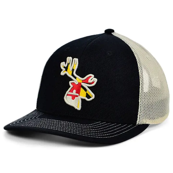 Casquette trucker courbée Maryland BLK Collection Cerf Animal