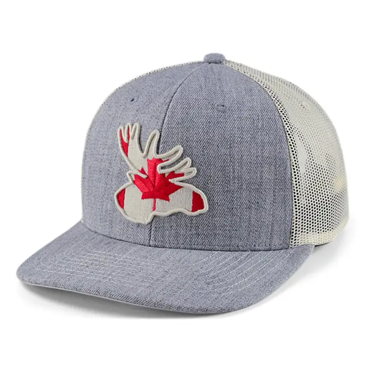 Casquette Trucker Courbée Orignal Collection Animaux Canada LGRY