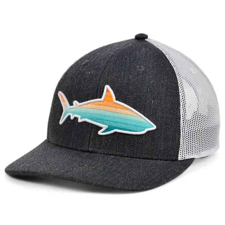 Casquette filet incurvée Shark Fish Collection Dégradé GRISF/BLANC/ORAN