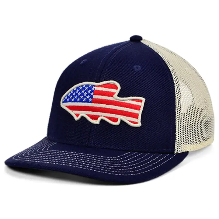 Collection de Poissons Génériques Casquette Trucker Courbée Marine des États-Unis