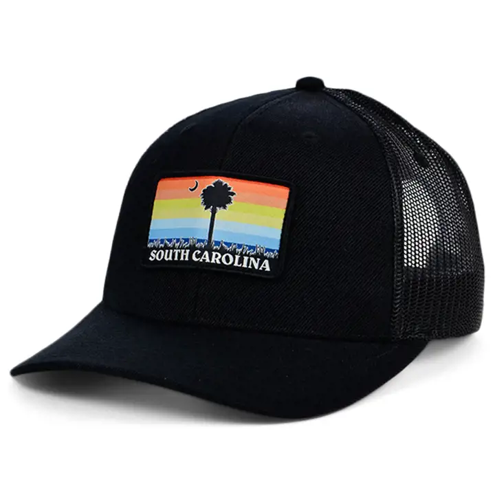 Casquette trucker incurvée « South Carolina Views » - Noire