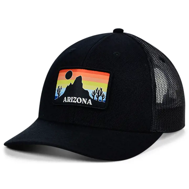 Arizona Views Casquette Trucker Courbe NOIR